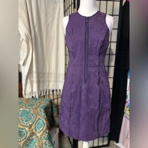 Rebecca Taylor Purple Textured Bell Dress